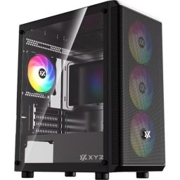 Caja PC Mini Tower Micro ATX xyz X-CS-AIRONE60LT-M-B Negro