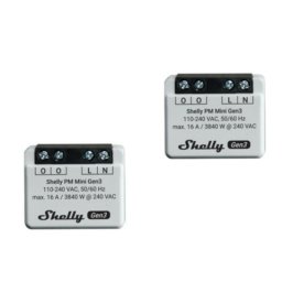 Interruptor inteligente Shelly PM Mini Gen3 WiFi Bluetooth Alexa Google