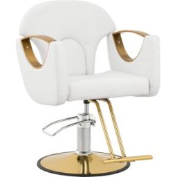 physa Sillón de peluquería con reposapiés - 53 - 64 cm - 180 kg - blanco 10040893