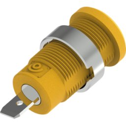 ELECTRO PJP PJP 3274-C-J - Conector hembra tipo banana de seguridad, 4 mm, conector plano,