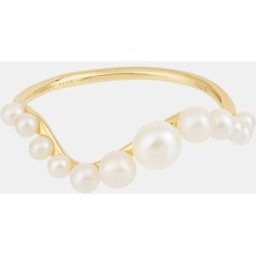 Persée Anillo Aphrodite de oro y perlas. (54) Oro