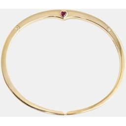 Adolfo Courrier Pulsera Studiolove de oro, diamantes y rubí. Rojo