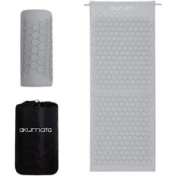 Akumata Esterilla larga de acupresión con almohada Masajeador de cuerpo entero 1 un. Gray and Gray