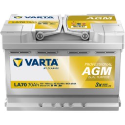 La70 Batería Varta Professional Dual Purpose Agm 70ah 760a