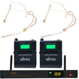 Mipro ACT-5800 MU-55HNS Twin Set Negro