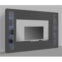 Web furniture Moderno soporte de TV de pared 2 vitrinas Nota Marco
