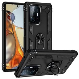 Max Power Digital Funda Magnética Para Xiaomi Mi 11T/ 11T Pro Carcasa Con Anillo Giratorio Negro