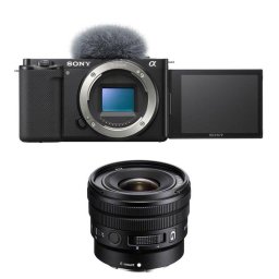 Cámara Mirrorless Sony Alpha ZV-E10 24 MP 10-20 mm Zoom Óptico Sensor APS-C WiFi 4K