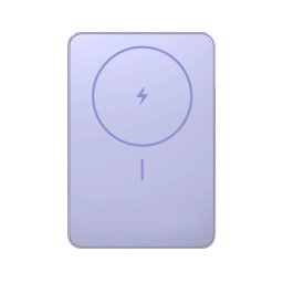 Batería externa Xiaomi UltraSlim 5000mAh violeta carga rápida inalámbrica MagSafe