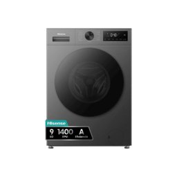 Lavadora Hisense WF1I9042BTP2 Carga Frontal 9 Kg 1400 rpm A Negra con Tecnología Inverter y Vapor