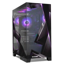 Torre PC NOX Hummer GLOCK ARGB Semitorre ATX Cristal Templado USB-C Negra - Nyx Edition