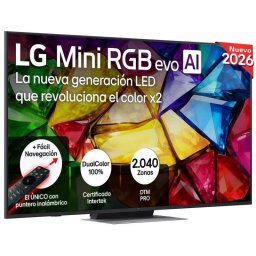 TV LG Mini RGB evo AI 65MRGB87B6B 65" 4K UltraHD 120Hz Smart TV WebOS HDR10 Dolby Vision