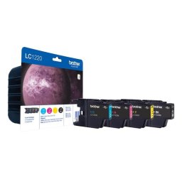 Cartucho de Tinta Brother LC-1220VALBPDR Multipack 4 Piezas