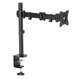 LogiLink BP0021 Soporte Monitor Mesa 13 a 27" VESA 75x75 a 100x100 Máx 8Kg Negro