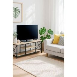 RegalosMiguel Mesa TV Lesly 140 x 40 cm - Negro