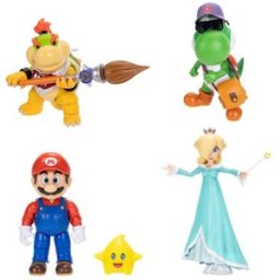 MARIO BROS Figuras articuladas con accesorio Edición Premium de Super Mario Galaxy modelos surtidos.
