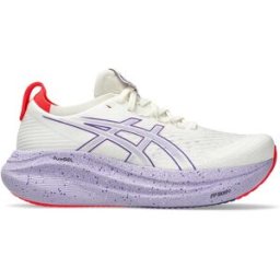 ASICS Zapatillas de running de mujer Gel-Nimbus 27 Tokyo . (41,5) Blanco / Lila
