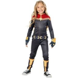 Rubies Disfraz Infantil Capitana Marvel Deluxe Marvel. (De 3 a 4 años)