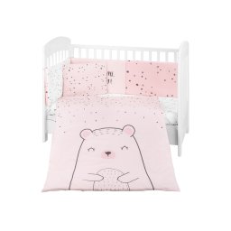 Juego de cama 6 piezas 70/140 Bear with me Rosa