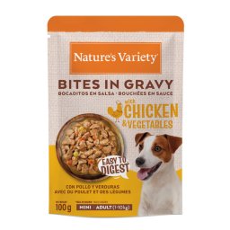 Nature's Variety Bites en salsa Mini Adult 24 x 100 g - Pollo y verduras
