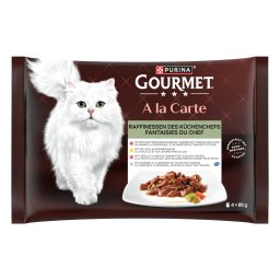 Gourmet A la Carte 4 x 85 g - Pack mixto - Las fantasías del Chef