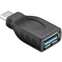 Adaptador USB Goobay 45395 USB 3.0 Tipo C Macho a USB A Hembra 5Gbps Negro Compacto