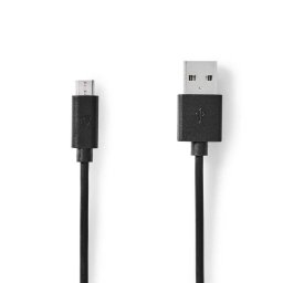 Cable USB Nedis CCGL60500BK10 1 m USB 2.0 A a Micro-USB B Negro