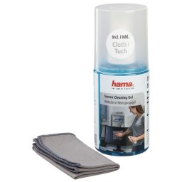 Limpiador de Pantallas Hama Gel 200 ml con Paño Microfibra