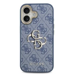 Guess Funda Para Iphone 17 – Carcasa De Polipiel Azul Con Gran Logo 4g Dorado, Diseño Elegante Y Ajuste Preciso