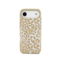 Funda para móvil Guess Carcasa PC+TPU Leopardo marrón con brillos Magsafe para iPhone Air