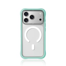 Youngkit Funda Para Iphone 17 Pro Max – Carcasa Magnética Dynamic Ii Transparente Azul Glacier Silicone, Diseño Moderno Y Ajuste Preciso