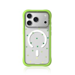 Youngkit Funda Para Iphone 17 Pro Max – Carcasa Transparente Magnética Ch Star Dot Verde Green Star, Diseño Estrella Y Ajuste Preciso