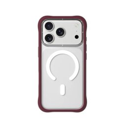 Youngkit Funda Para Iphone 17 Pro – Carcasa Magnética Dynamic Ii Transparente Rojo Cherry Silicone, Diseño Moderno Y Ajuste Preciso