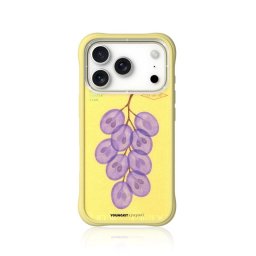 Youngkit Funda Para Iphone 17 Pro – Carcasa Magnética Ch Authentic Purple Jade Grapes, Diseño Ilustrado Y Ajuste Preciso