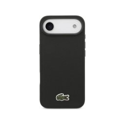 Lacoste Funda Para Iphone Air – Carcasa De Pvc Con Magsafe Negro Petit Piqué Con Logo Lacado, Protección Segura Y Ajuste Preciso