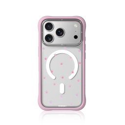 Youngkit Funda Para Iphone 17 Pro Max – Carcasa Transparente Magnética Ch Star Dot Rosa Pink Star, Diseño Estrella Y Ajuste Preciso