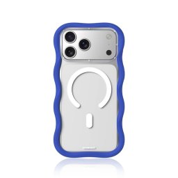 Youngkit Funda Para Iphone 17 Pro – Carcasa Magnética Dynamic Ii Transparente Azul Glacier Wavy Silicone, Diseño Moderno Y Ajuste Preciso