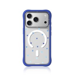 Youngkit Funda Para Iphone 17 Pro Max – Carcasa Transparente Magnética Ch Star Dot Azul Blue Star, Diseño Estrella Y Ajuste Preciso