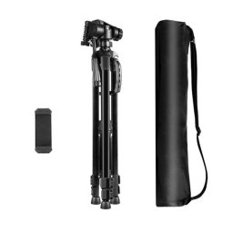Tripié Puluz PU3096B con Cabeza 3D 360° y Soporte para Móvil