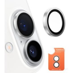 Vidrio de cámara Torras Lensguard para iPhone 16 Pro Gris