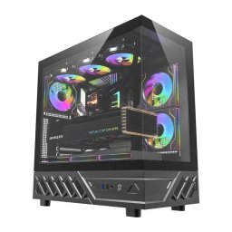 Caja PC DarkFlash DS950 Negra + 6 Ventiladores ATX/M-ATX/ITX