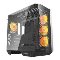 Caja PC Darkflash DY470 Big Tower Negra + 4 Ventiladores ARGB + Soporte GPU