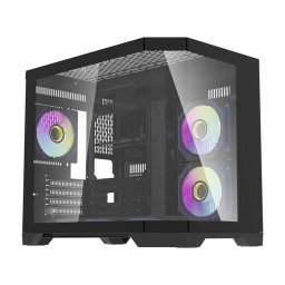 Caja PC Darkflash FT418 Mini Tower 6 ventiladores ARGB Negro