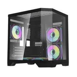 Caja PC Darkflash FT350 Mini Tower 5 ventiladores ARGB Negro