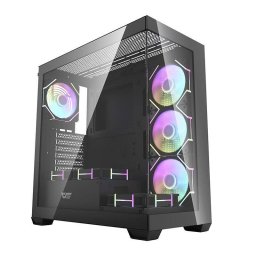 Caja PC Darkflash DS900 Negra Mid Tower con 7 ventiladores ARGB