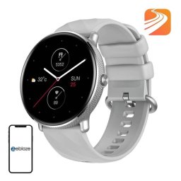 Zeblaze GTR 3 Pro Bluetooth 1,43" Plata Correa Silicona M IP68 SpO2 Pulsómetro