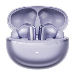 Auriculares QCY MeloBuds N70 Lite inalámbricos Bluetooth con Cancelación de Ruido, Micrófono AI y resistencia IPX5 Morado