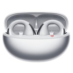 Auriculares QCY Crossky Clip C30S inalámbricos Bluetooth 6.0 con cancelación de ruido y protección IPX5 plata