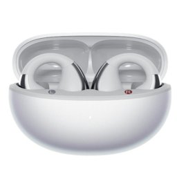 Auriculares QCY Crossky Clip C30S inalámbricos Bluetooth 6.0 con cancelación de ruido y protección IPX5 blancos