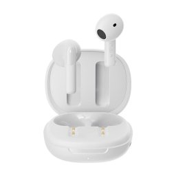 Auriculares QCY AilyBuds E20 HT13 inalámbricos Bluetooth con Cancelación de Ruido y micrófono blanco